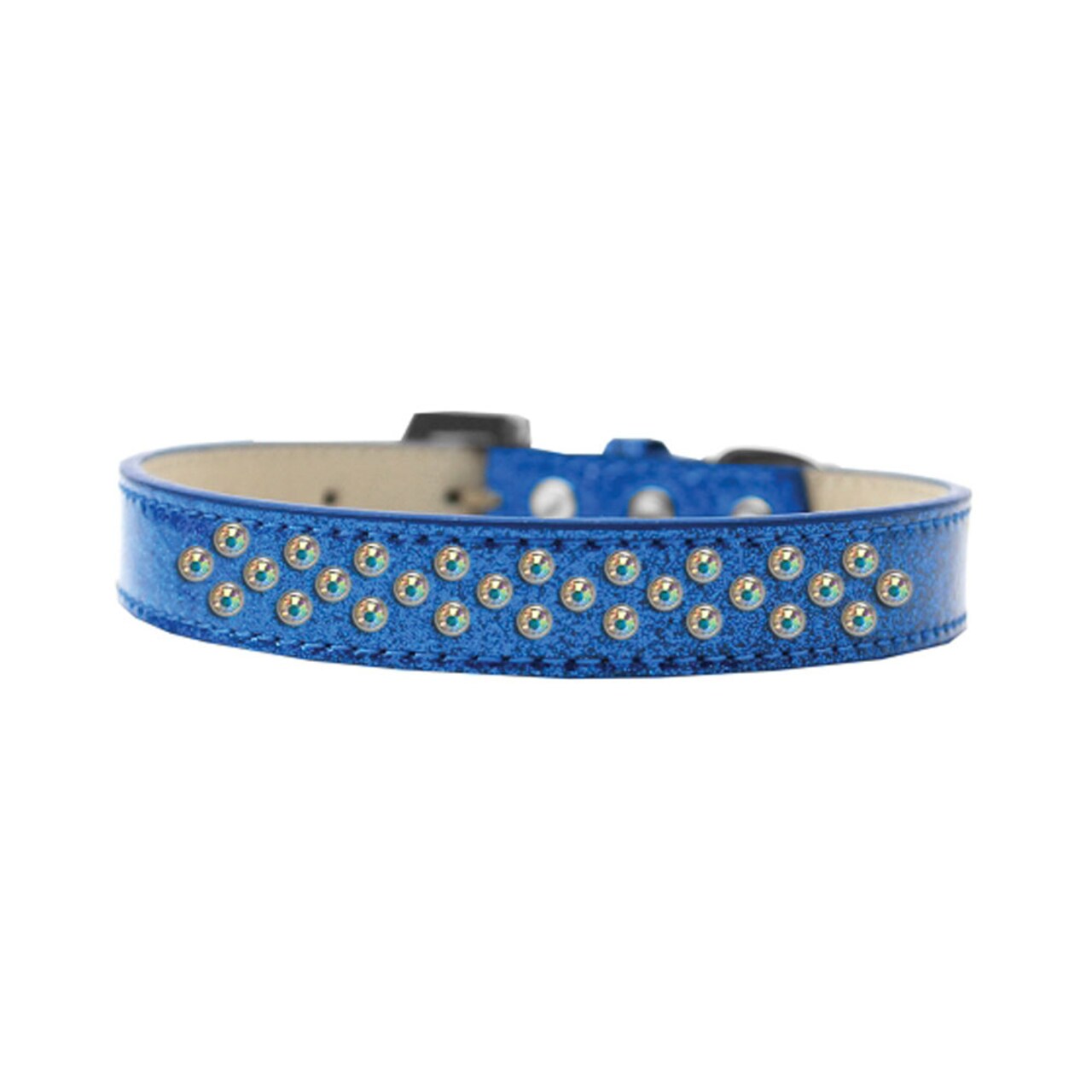 Mirage Pet Products Sprinkles Ice Cream Dog Collar AB Crystals Size 20 - Blue